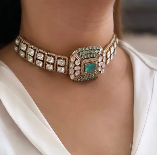 Moissanite Victorian Polki Set