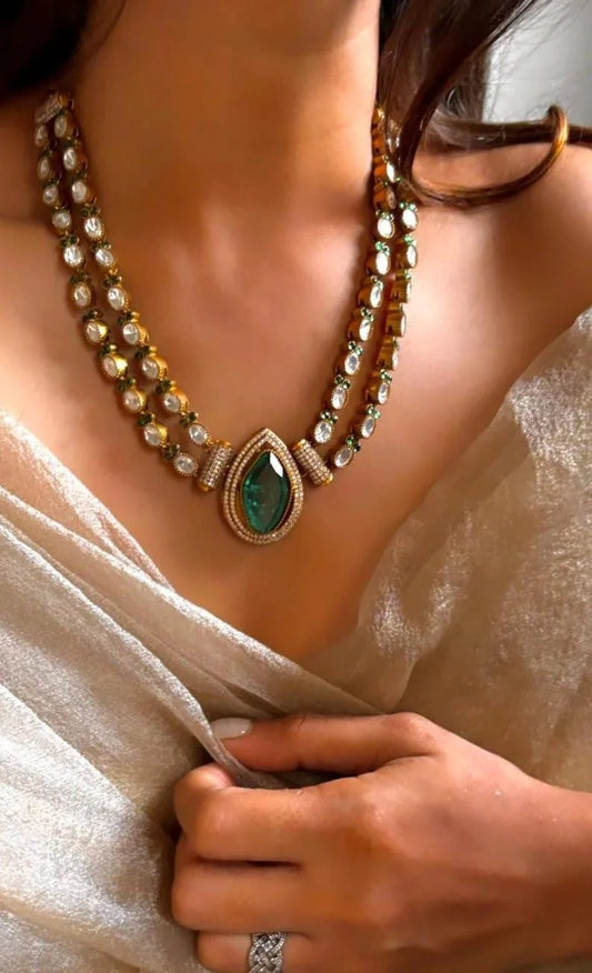 Double Layer Moissanite Necklace