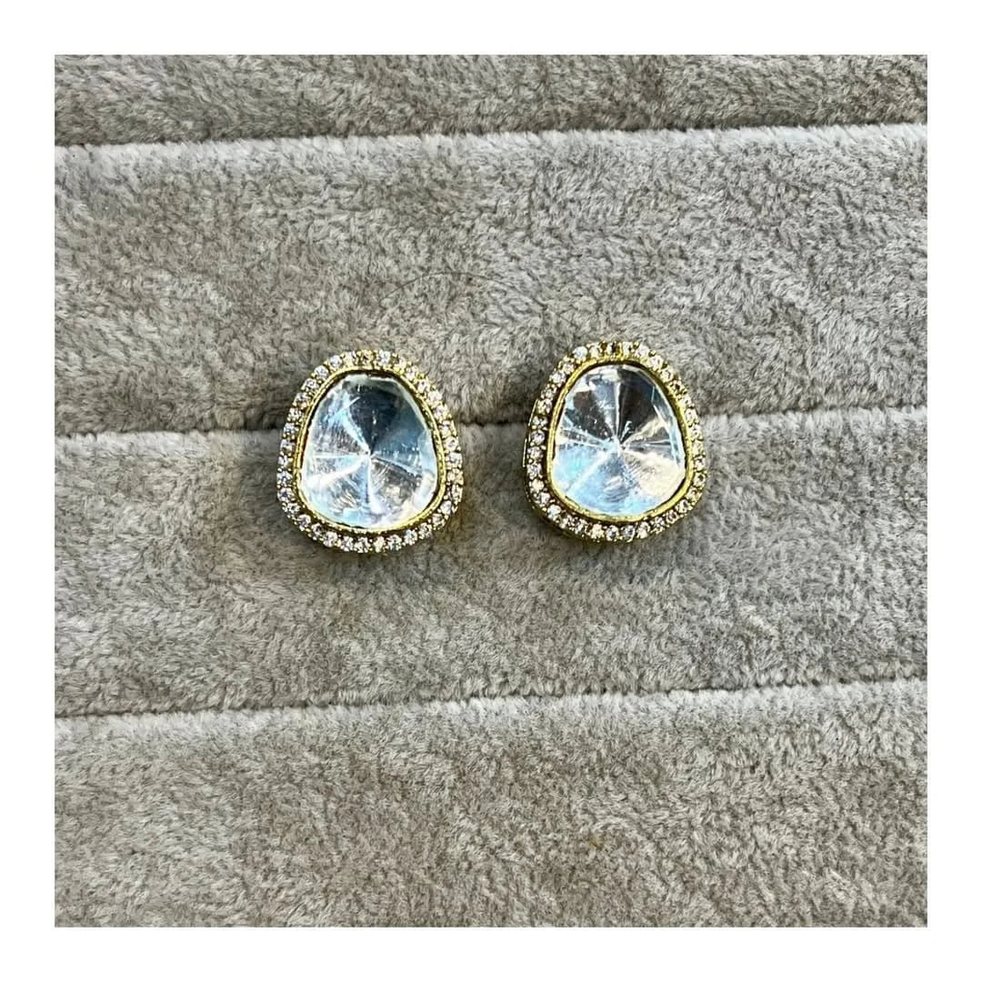 Pretty Polki Stud Earrings